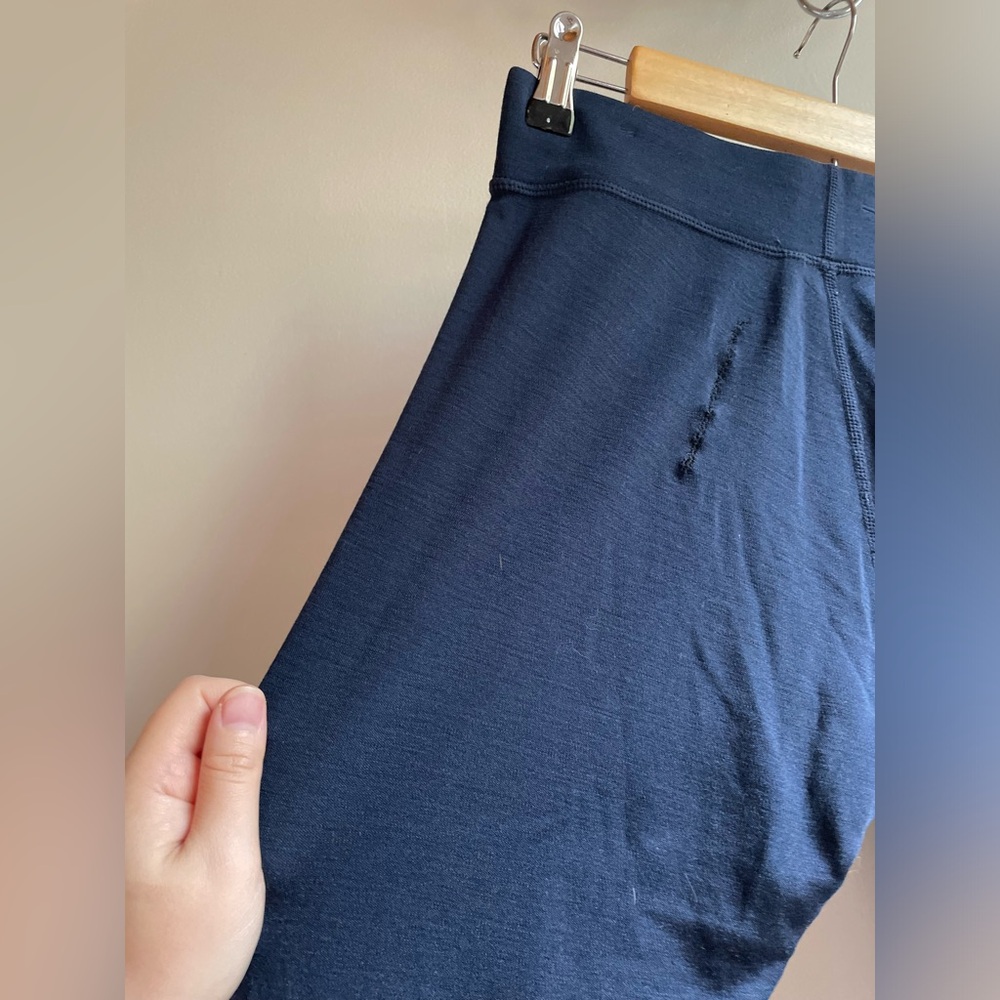 Smart Wool Navy Leggings / Base Layer Size Medium - Picture 7 of 11